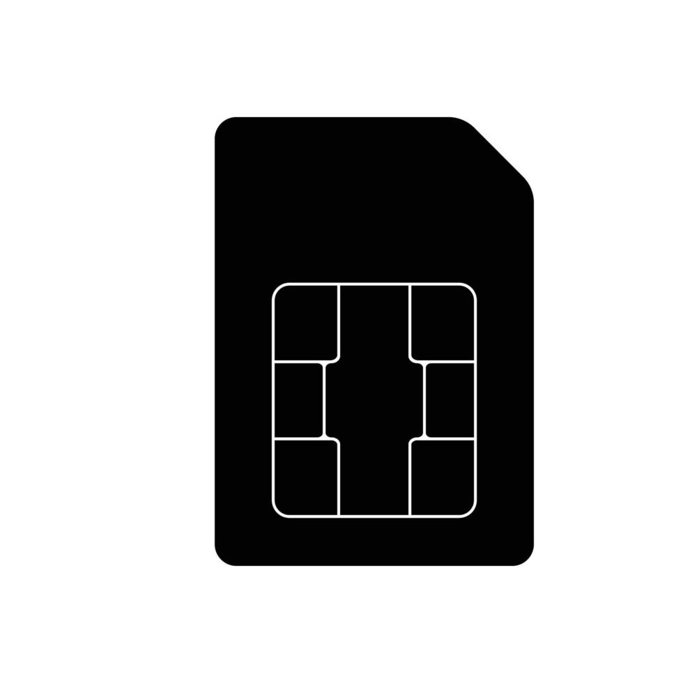 logo de la carte SIM vecteur