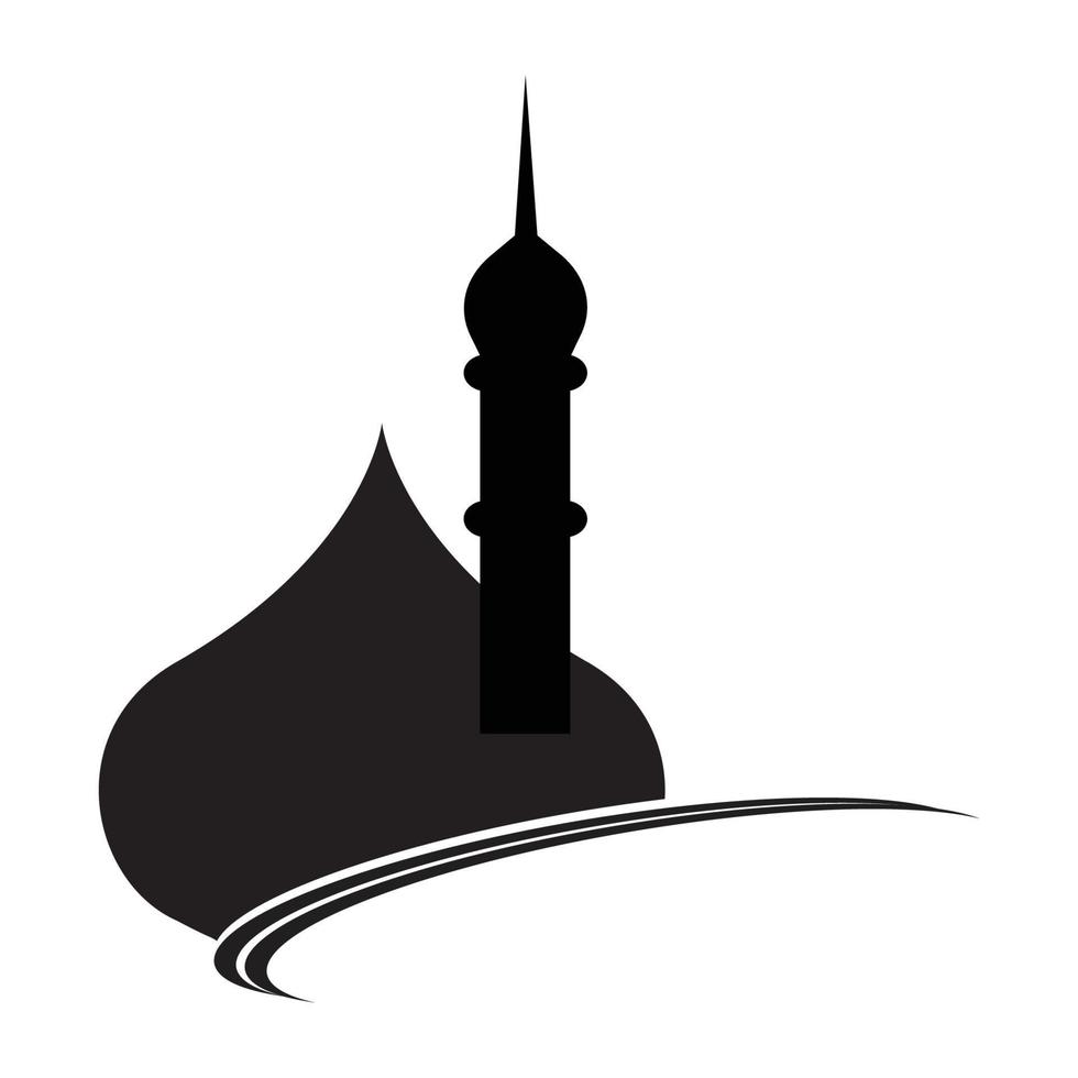 vecteur de logo de mosquée