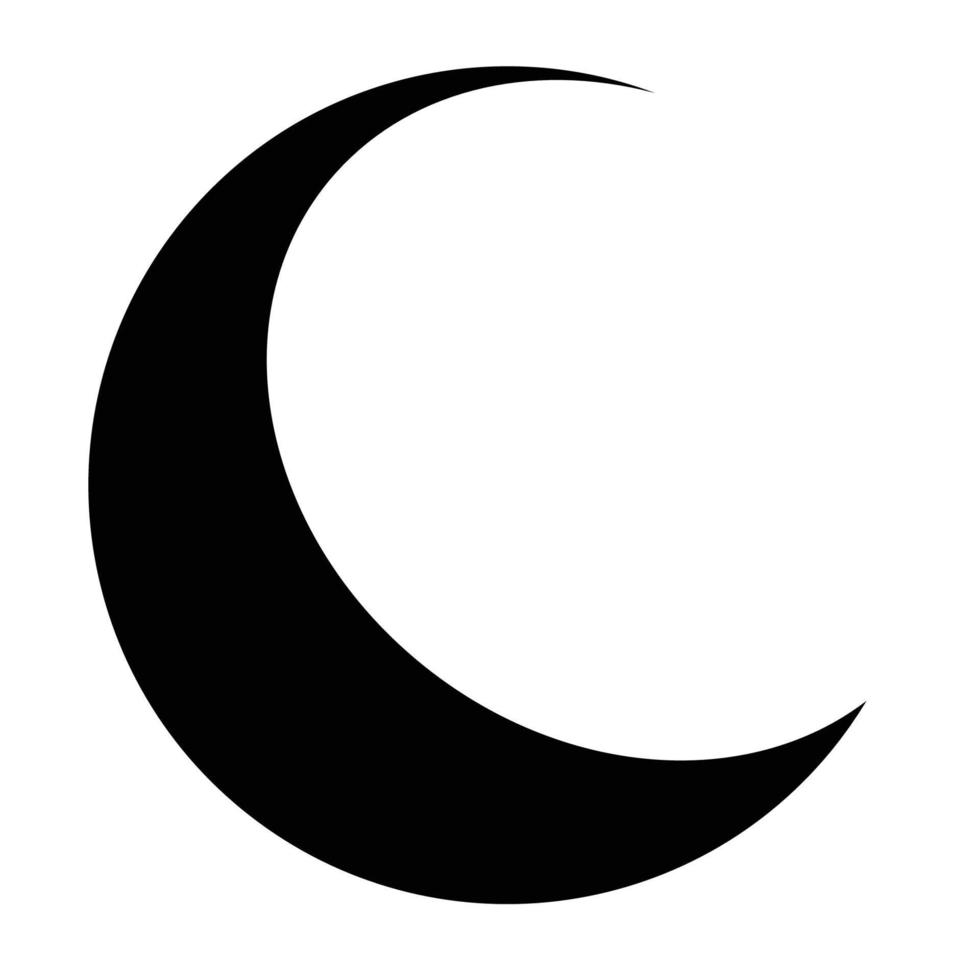 vecteur de logo de lune