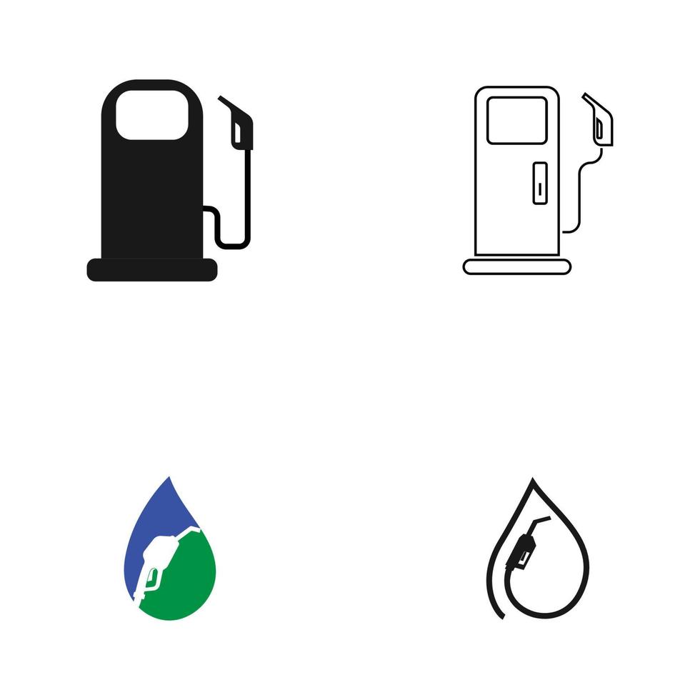 vecteur d'icône de carburant