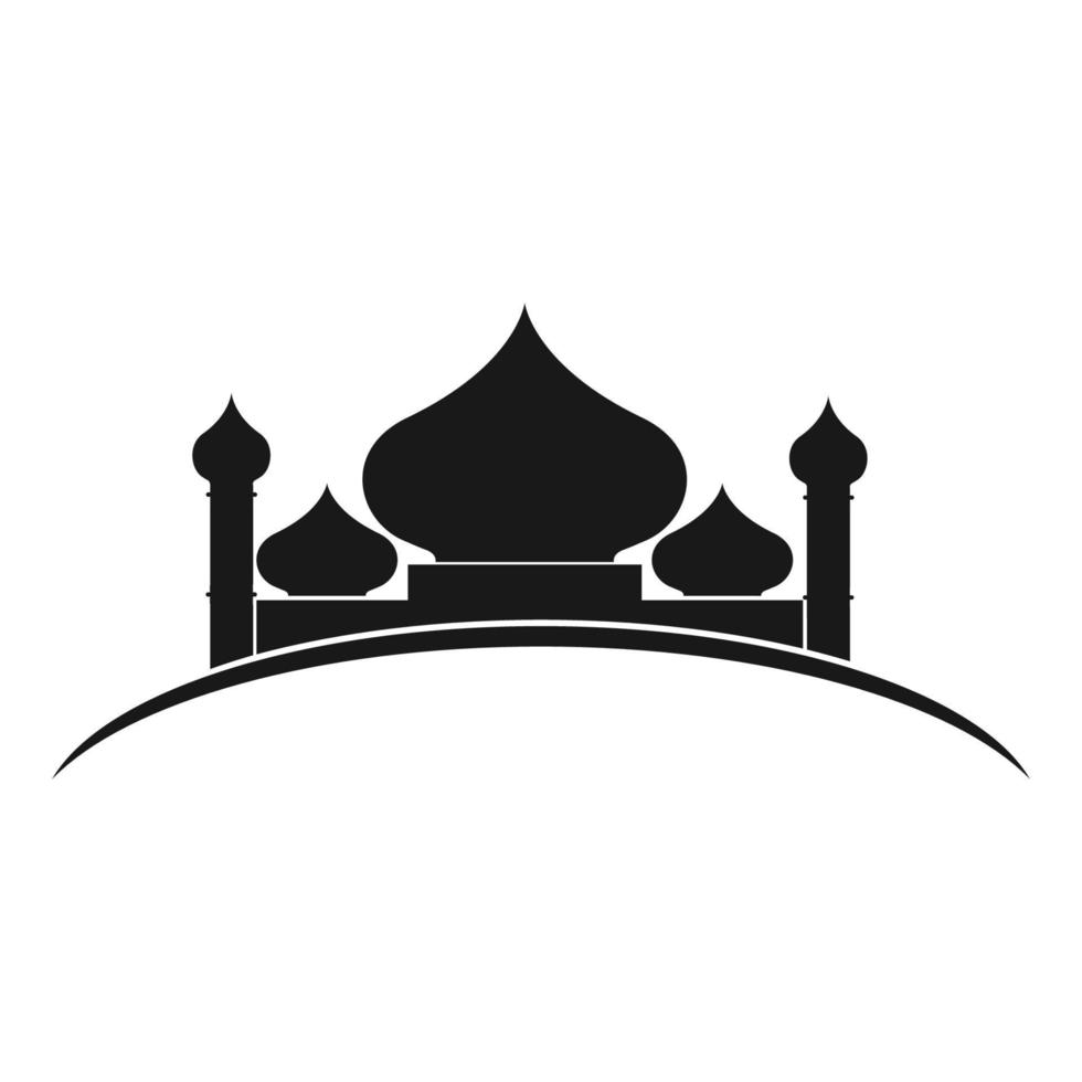 vecteur de logo de mosquée