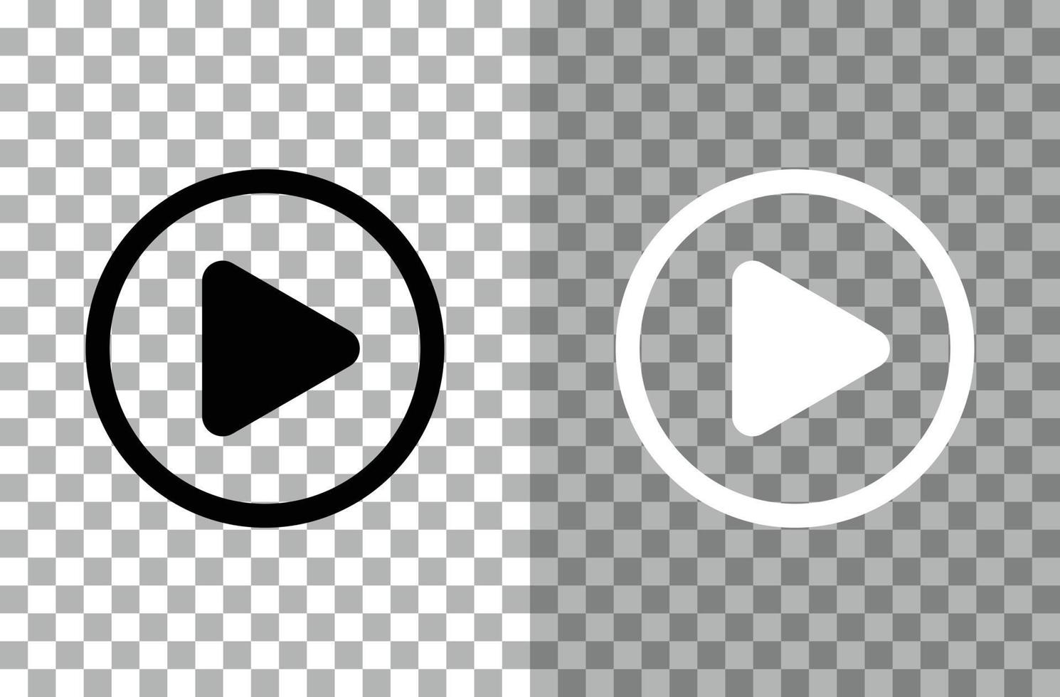 illustration vectorielle eps10 d'une icône de bouton de lecture ou d'un logo sur fond transparent vecteur