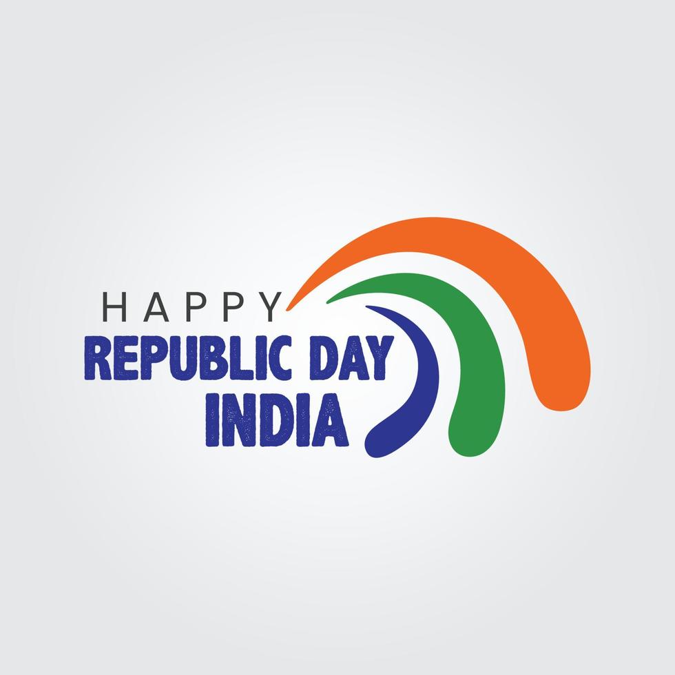 célébrations de la fête de la république indienne avec la conception d'illustration vectorielle du 26 janvier vecteur