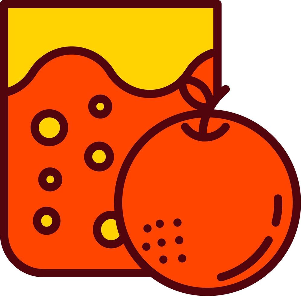 icône de vecteur de jus d'orange