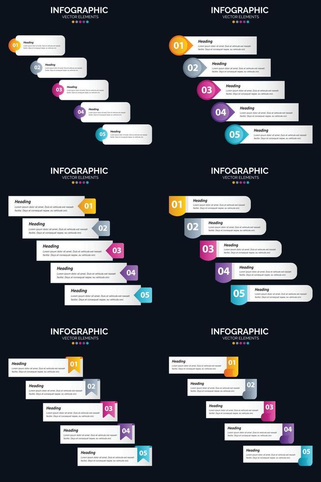 utilisez des infographies vectorielles pour illustrer vos idées commerciales vecteur