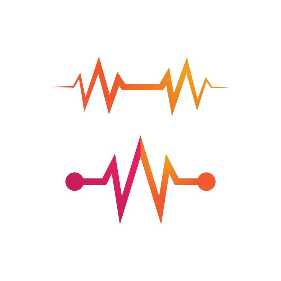 modèle de conception d'illustration vectorielle d'ondes sonores vecteur