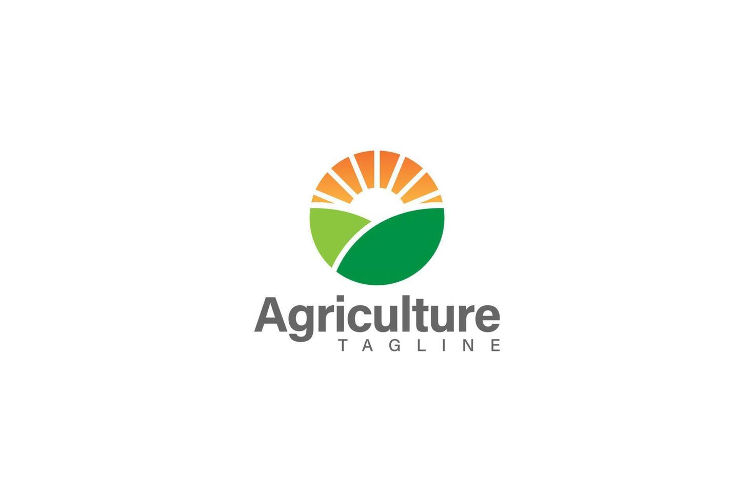 vecteur de conception de logo agricole