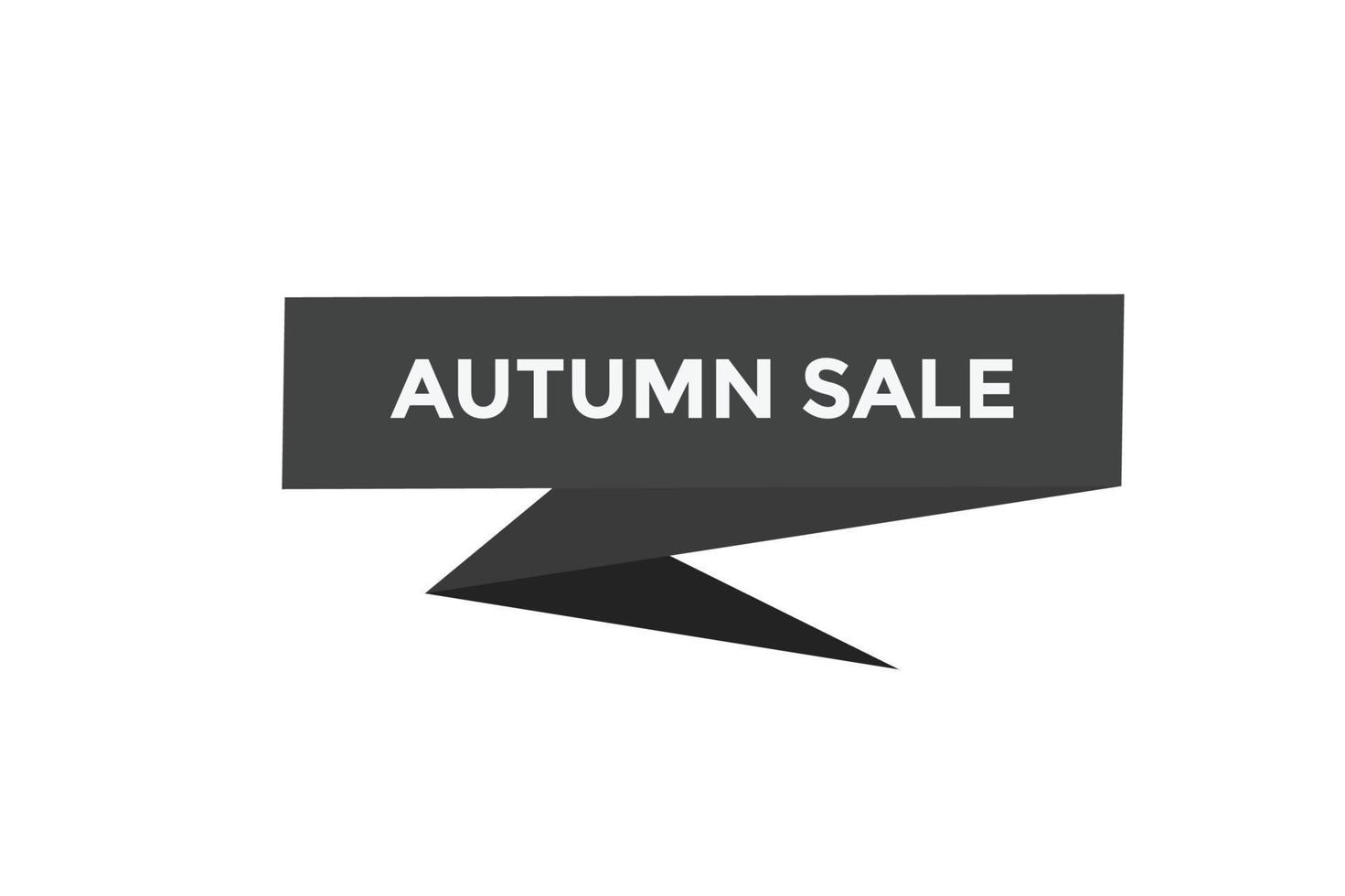 modèles de bannière web de bouton de vente d'automne. illustration vectorielle vecteur