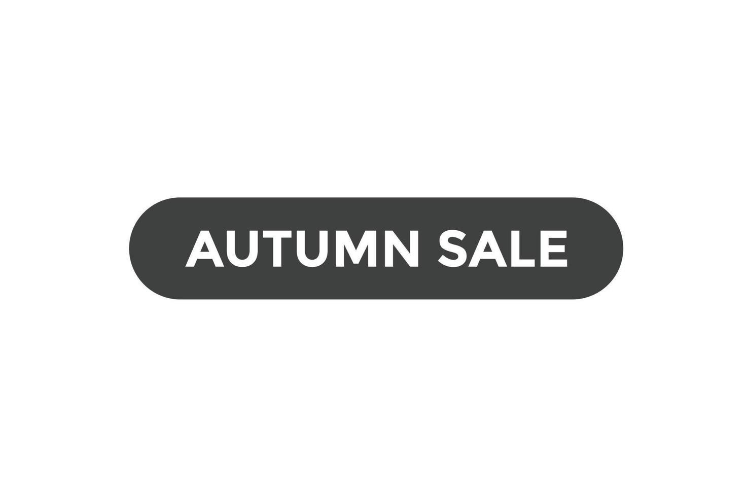 modèles de bannière web de bouton de vente d'automne. illustration vectorielle vecteur