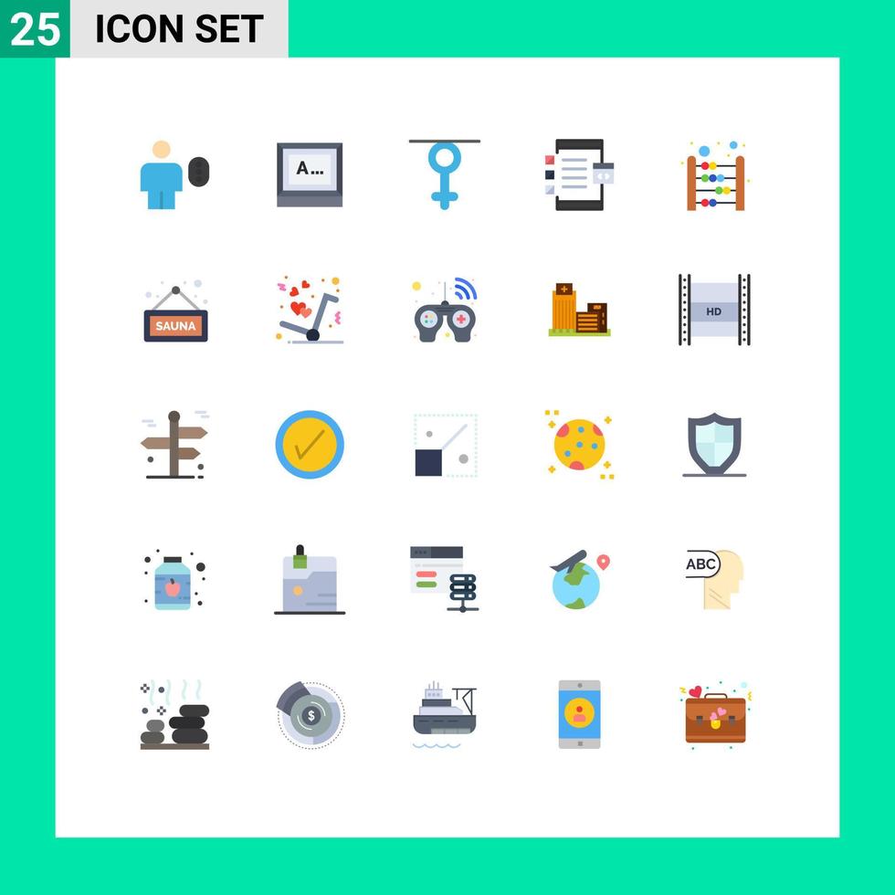 25 icônes créatives signes et symboles modernes de l'appareil développent des éléments de conception vectoriels modifiables humains de codage de moniteur vecteur