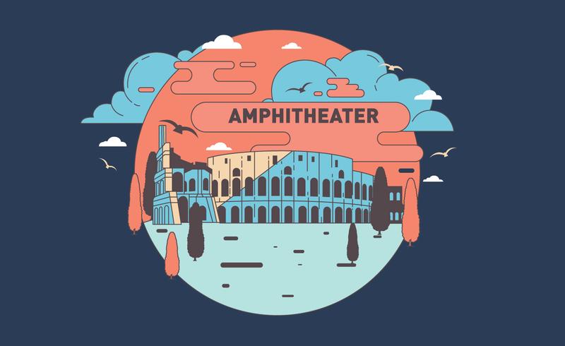 Vecteur de l'amphithéâtre