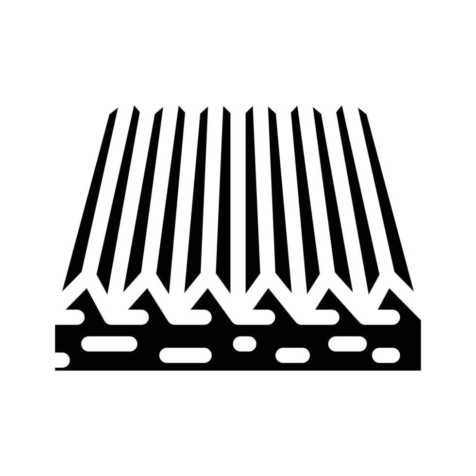 illustration vectorielle d'icône de glyphe de sol tactile vecteur
