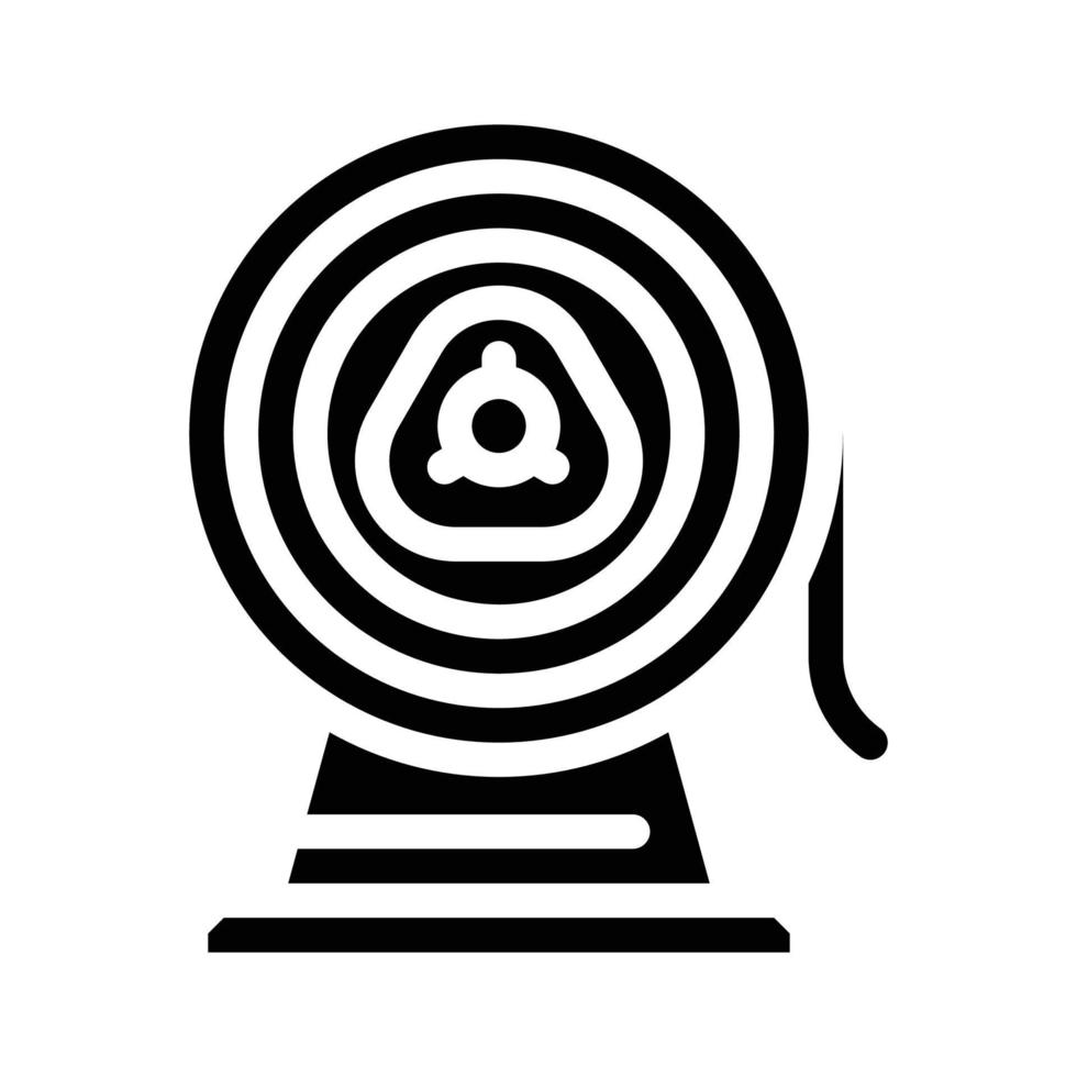 liste de métal rouleau glyphe icône illustration vectorielle vecteur