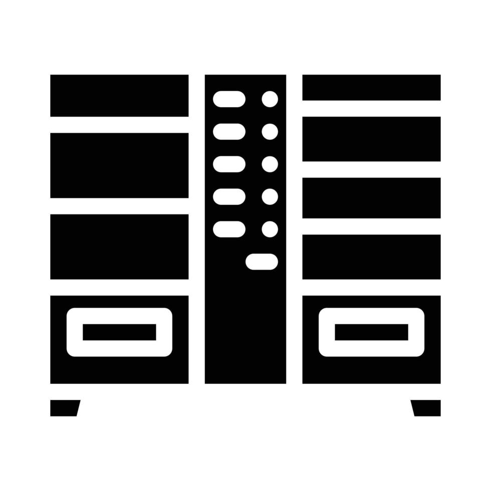illustration vectorielle d'icône de glyphe de distributeur automatique double vecteur