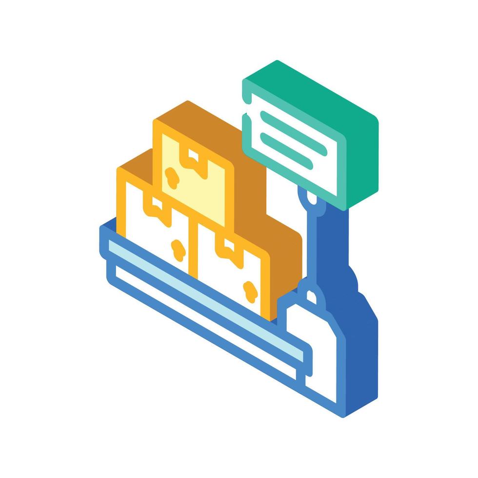 illustration vectorielle d'icône isométrique d'équipement d'échelles vecteur