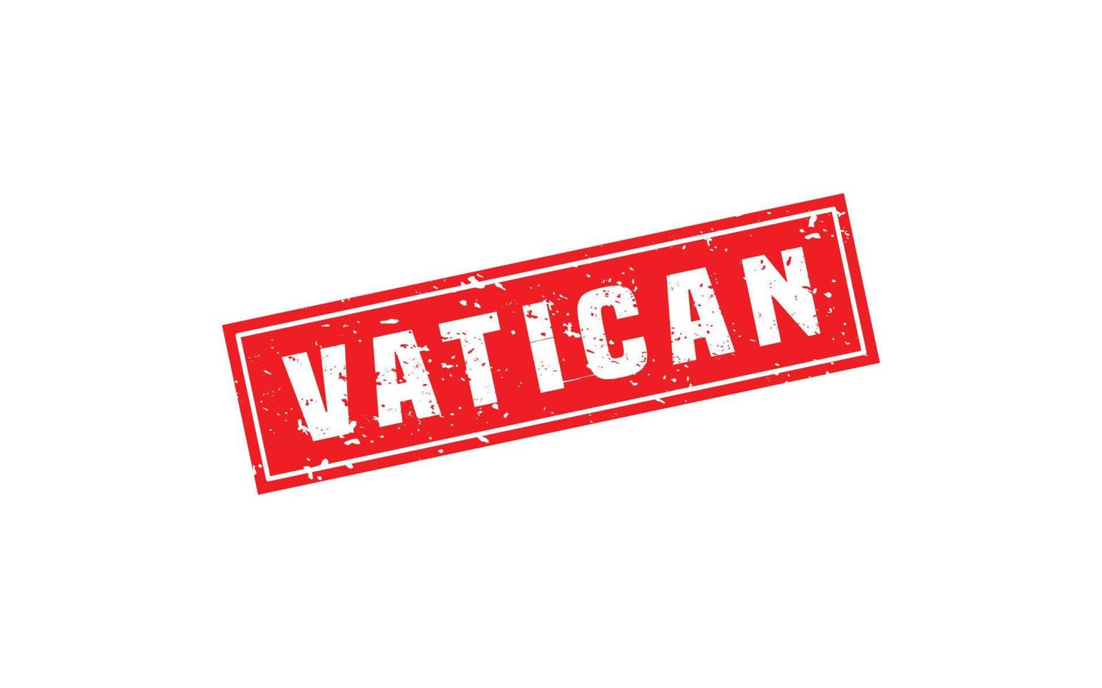 timbre en caoutchouc vatican avec style grunge sur fond blanc vecteur