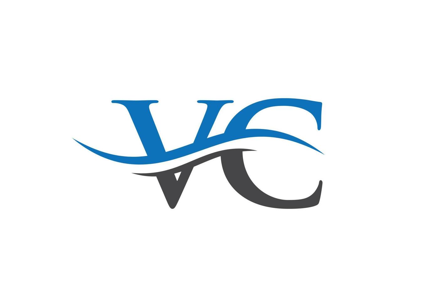 logo lié vc pour l'entreprise et l'identité de l'entreprise. vecteur de logo créatif lettre vc