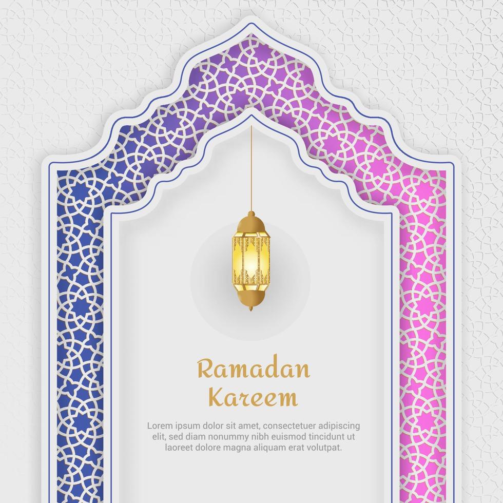 bannière de médias sociaux ramadan kareem vecteur