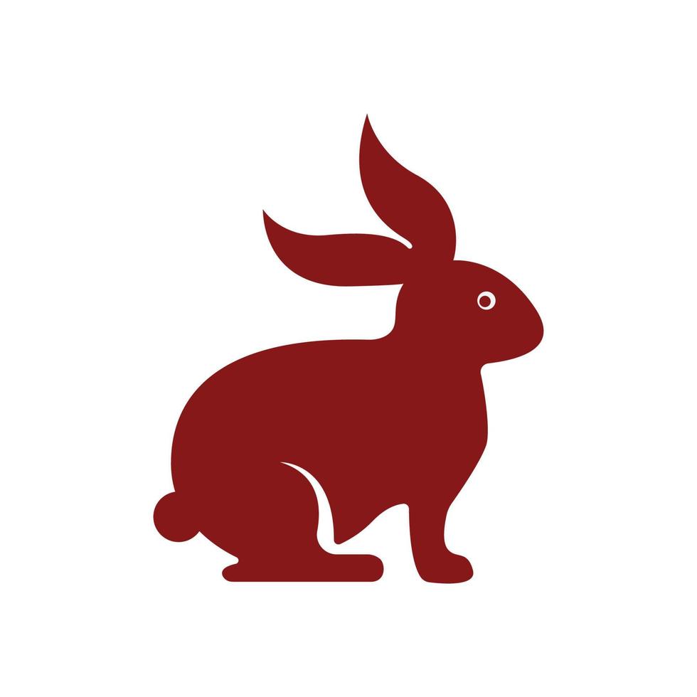 vecteur de modèle de logo de lapin