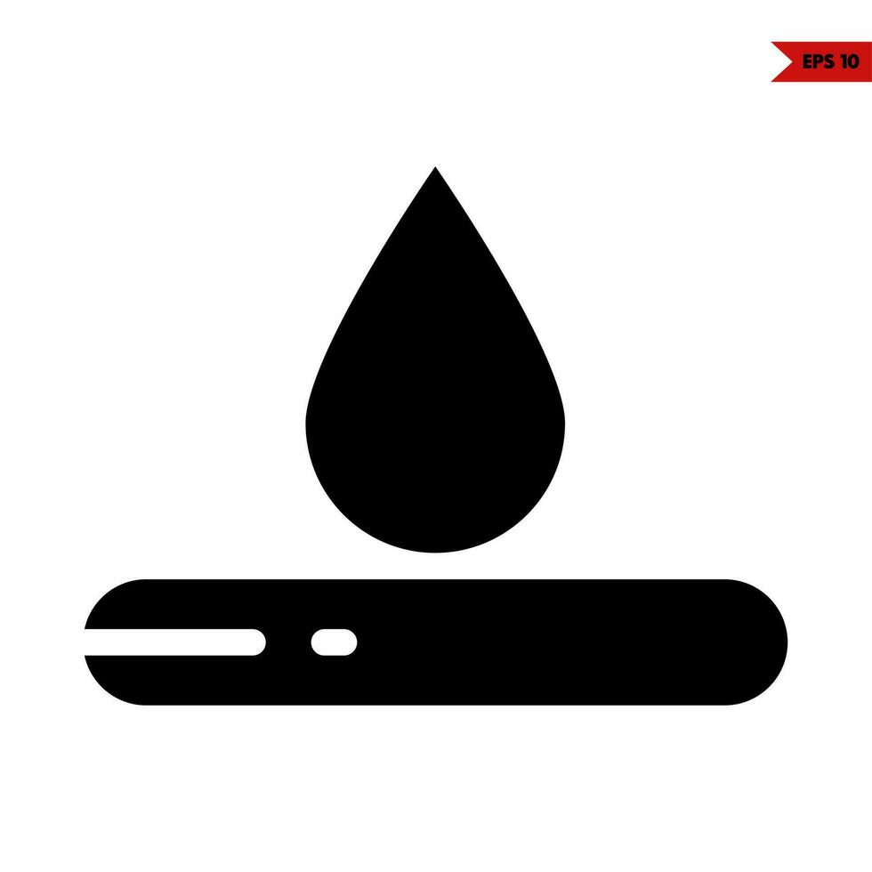 illustration de l'icône de glyphe de couteau vecteur
