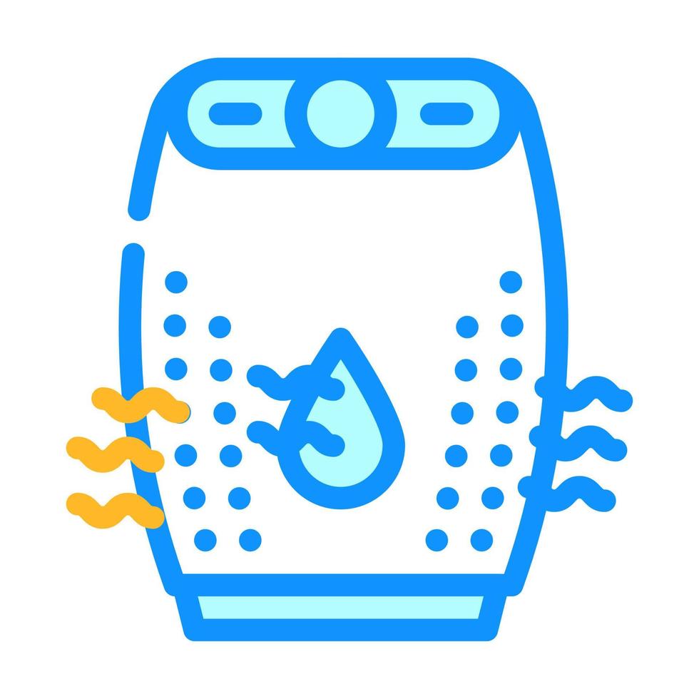 illustration vectorielle d'icône de couleur de dispositif d'air hydratant vecteur