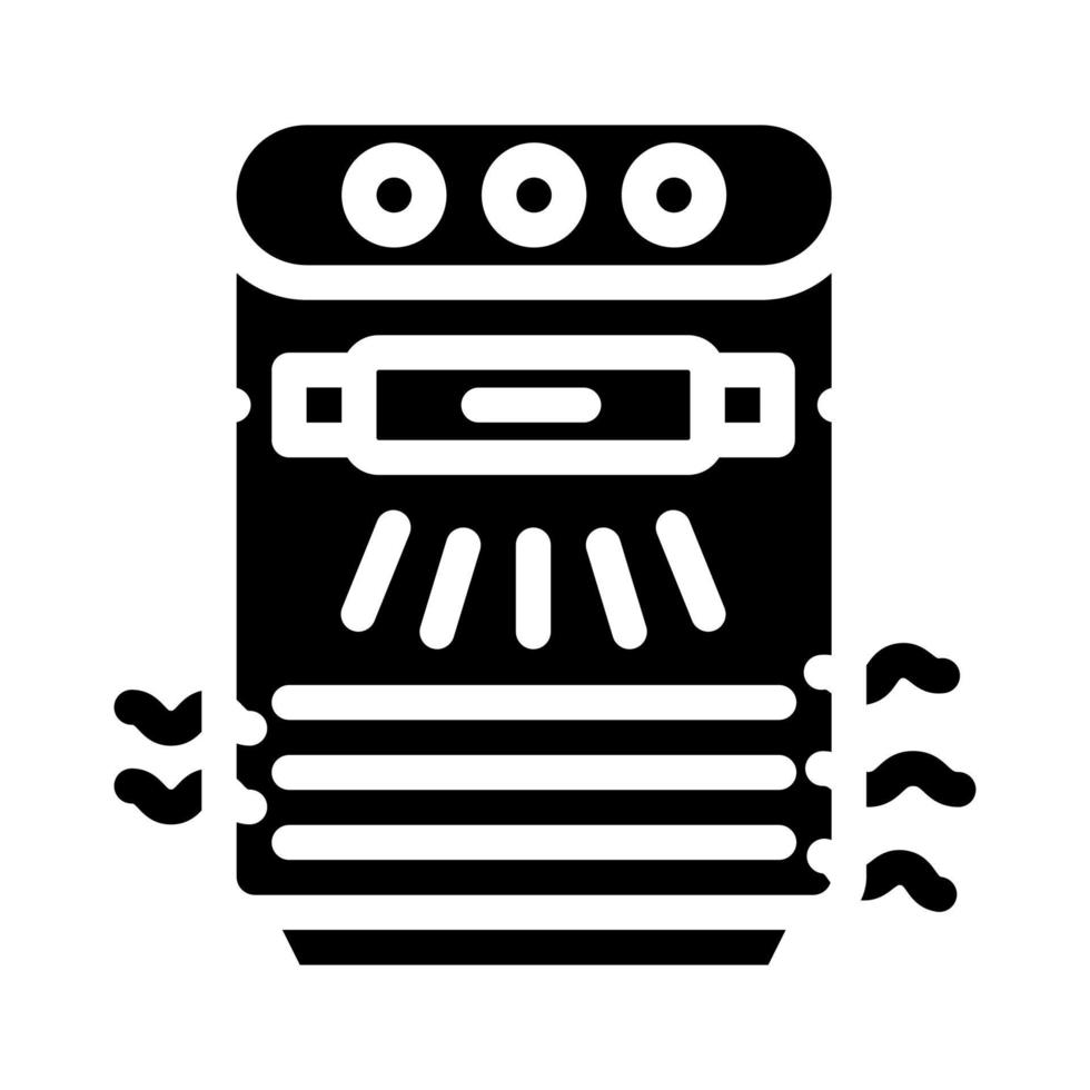 illustration vectorielle d'icône de glyphe de filtre à air d'ionisation vecteur