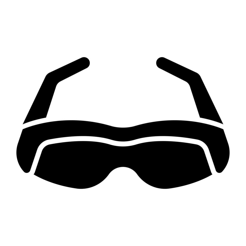 vecteur tendance de lunettes de soleil dans un style moderne, lunettes de protection