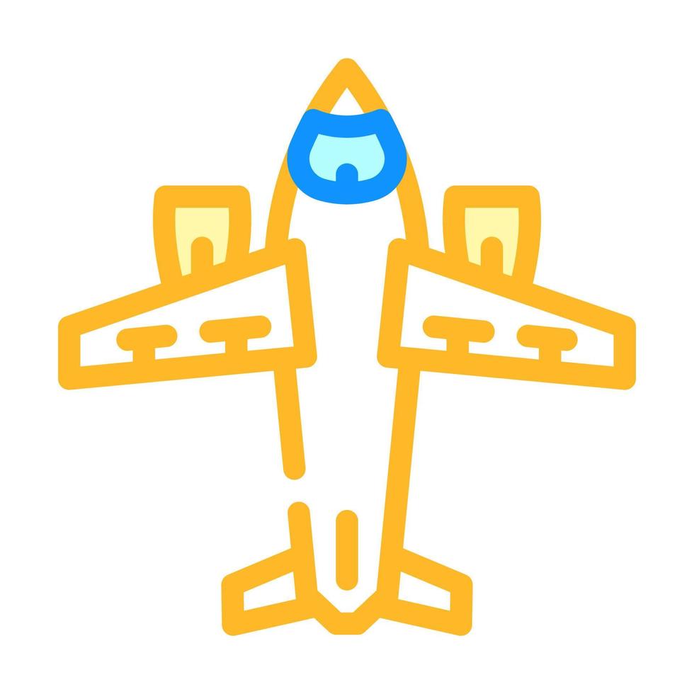 avion transport couleur icône illustration vectorielle vecteur