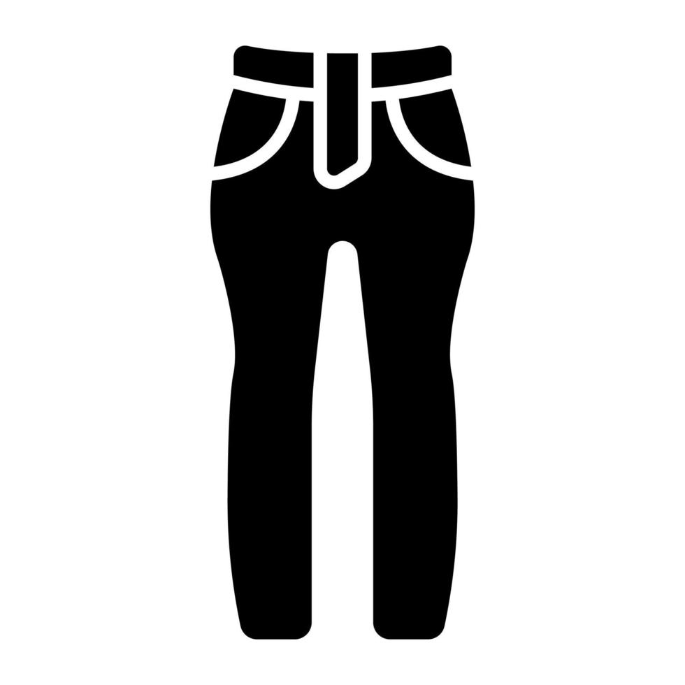 conception d'icônes vectorielles de pantalons dans un style branché vecteur