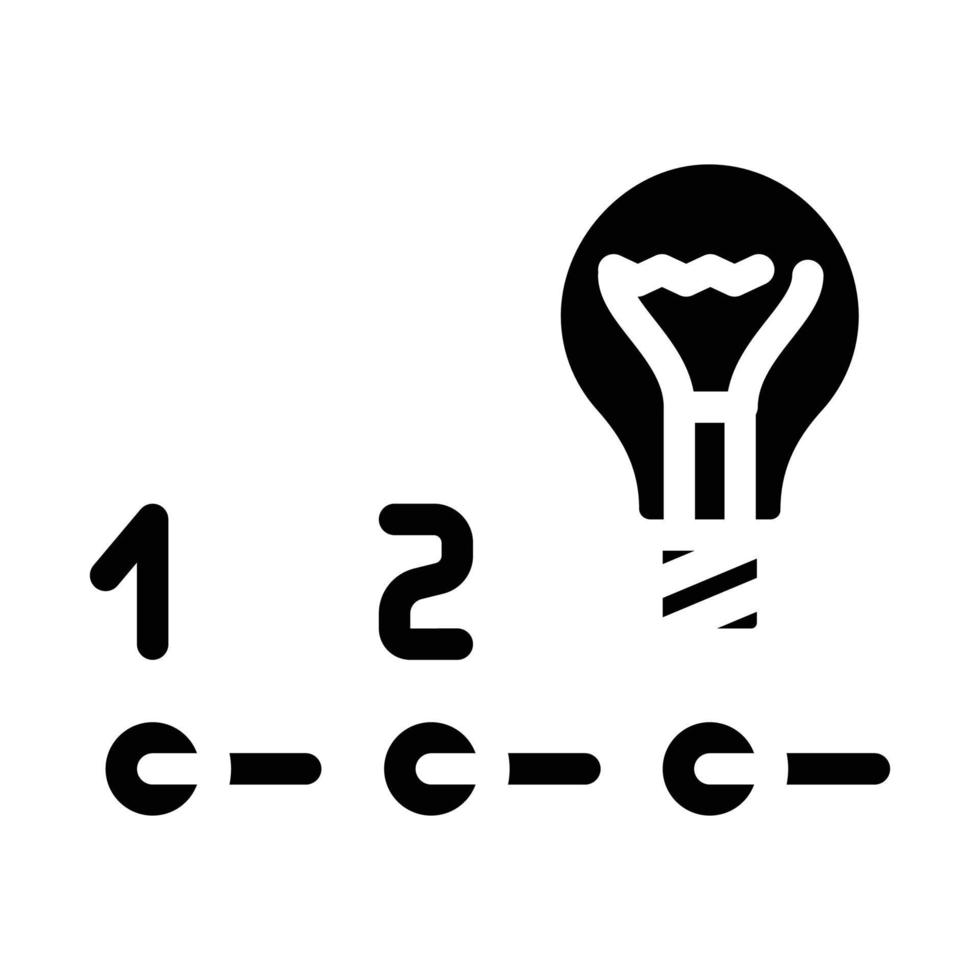 illustration vectorielle de l'icône de glyphe de la science des données d'innovation vecteur