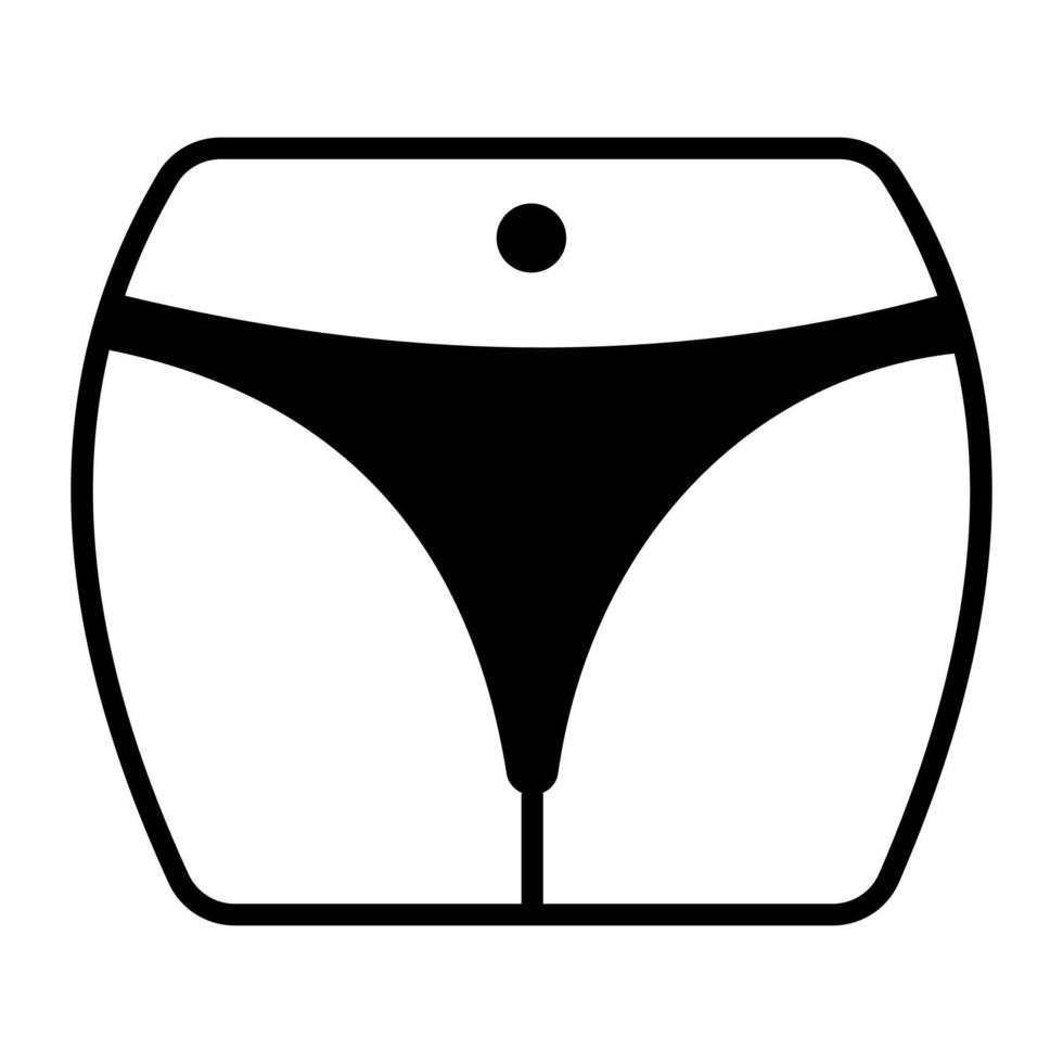 conception de vecteur de cuisse de femmes, icône de sous-vêtements
