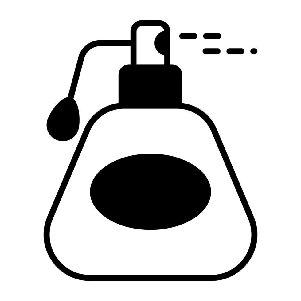 flacon pulvérisateur dans un style vectoriel moderne désignant le parfum