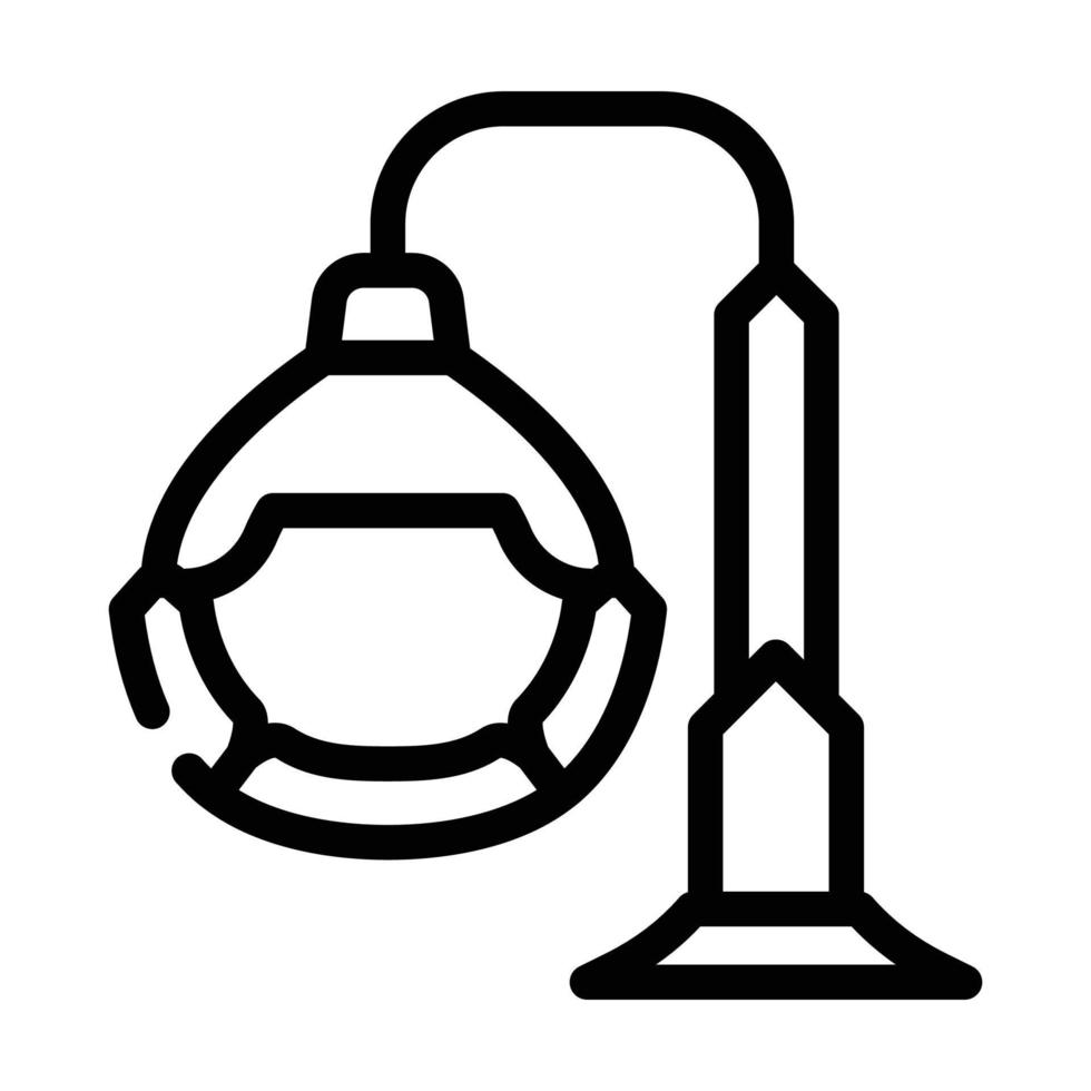 illustration vectorielle d'icône de ligne de meubles suspendus vecteur