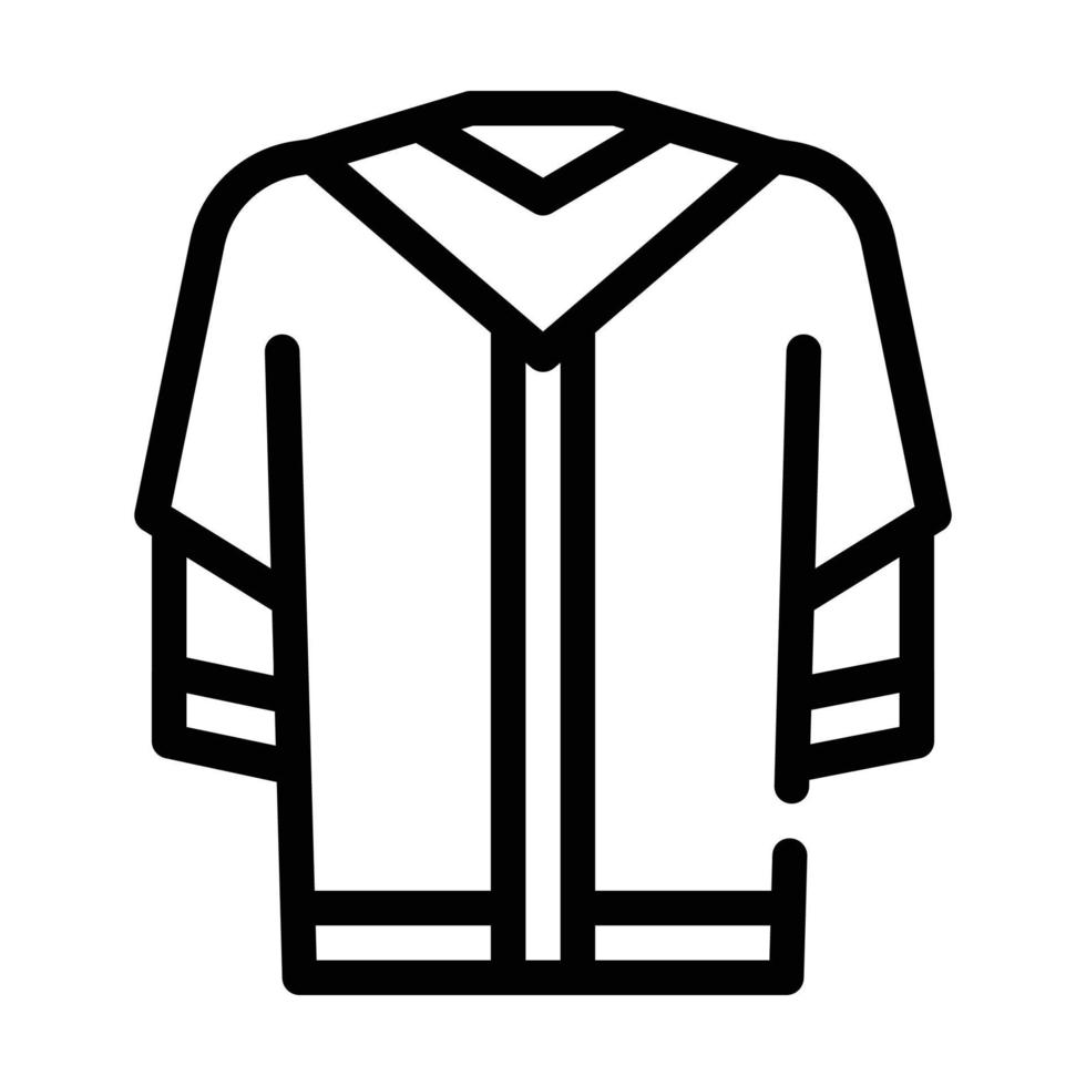 graduation manteau ligne icône illustration vectorielle signe vecteur