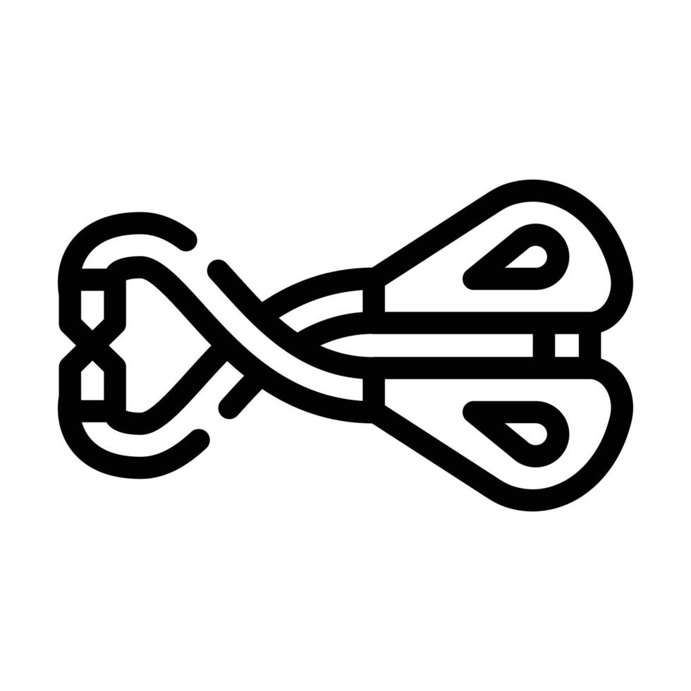 chien coupe-ongles ligne icône illustration vectorielle vecteur