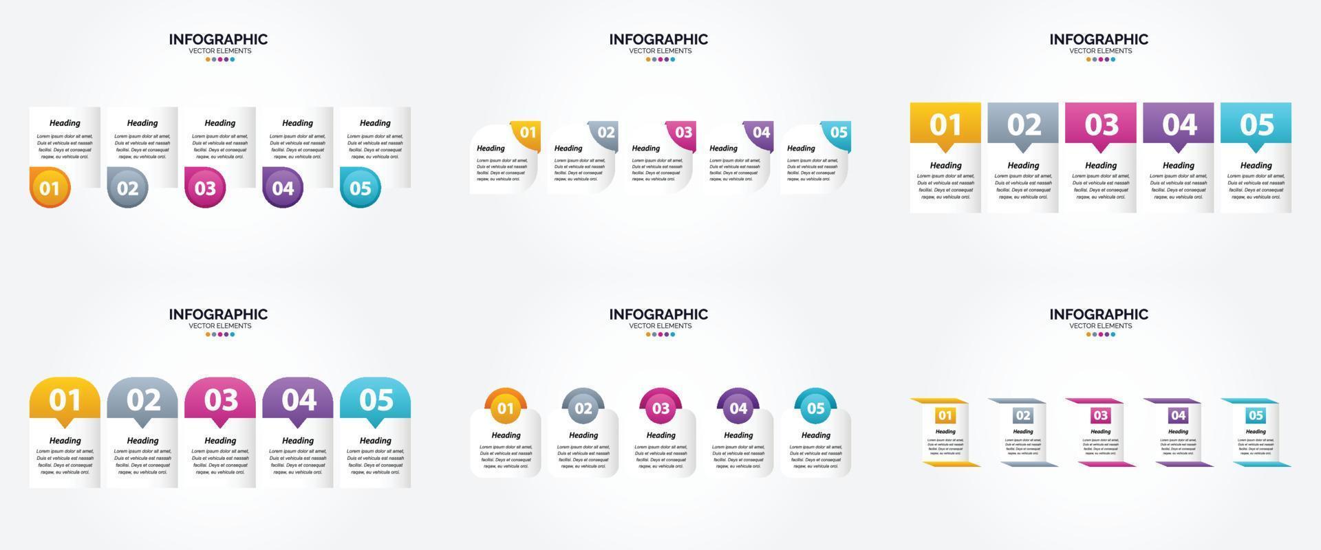 cet ensemble d'infographies vectorielles est parfait pour la publicité dans une brochure. prospectus. ou magazine. vecteur