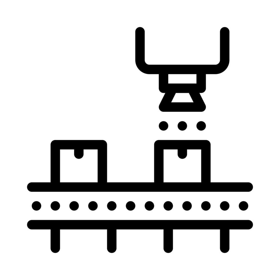 illustration vectorielle de l'icône de fabrication de l'industrie vecteur