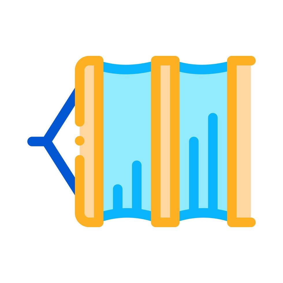 illustration de contour vectoriel icône filet de pêche