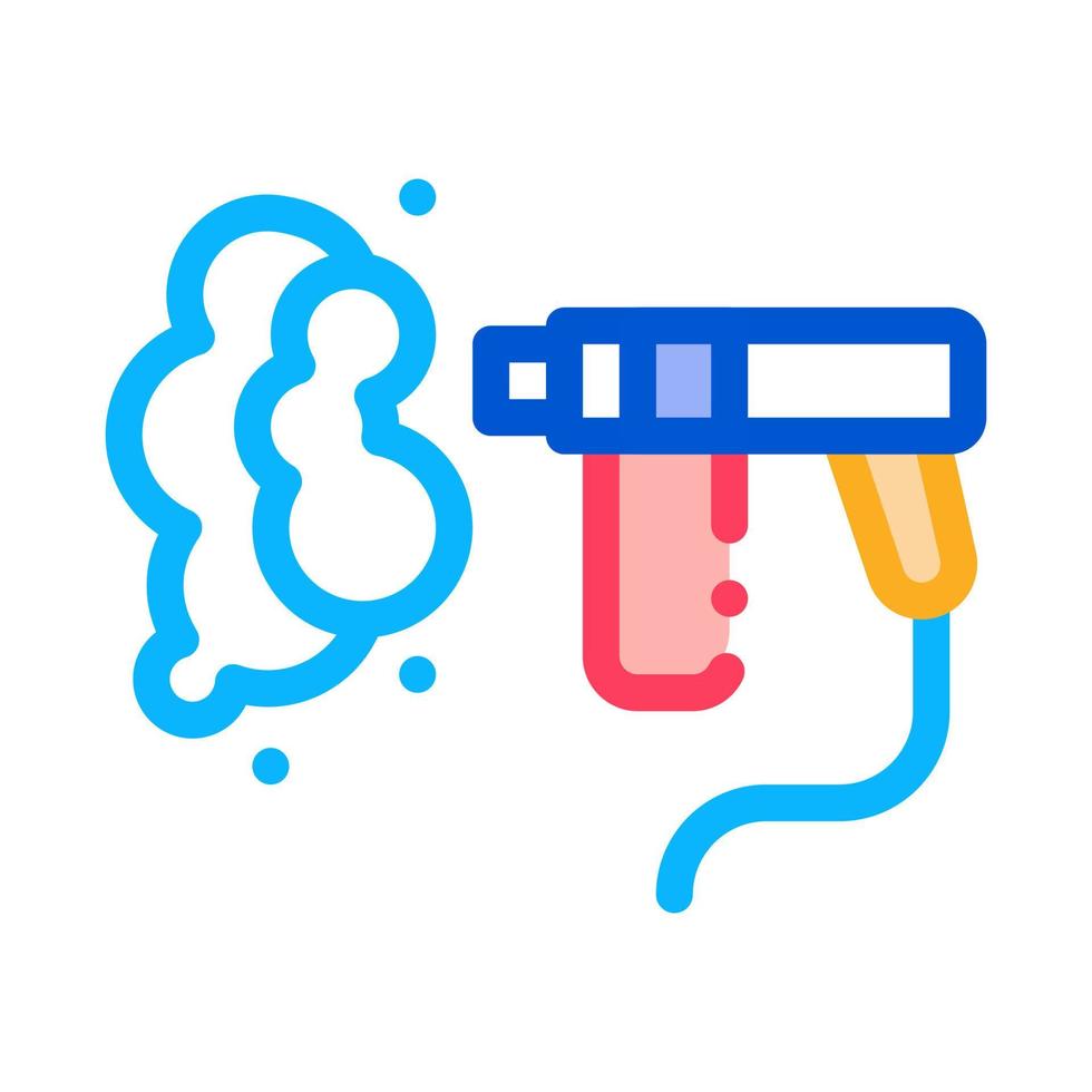 illustration vectorielle de l'icône de la pompe de nettoyage de l'eau vecteur