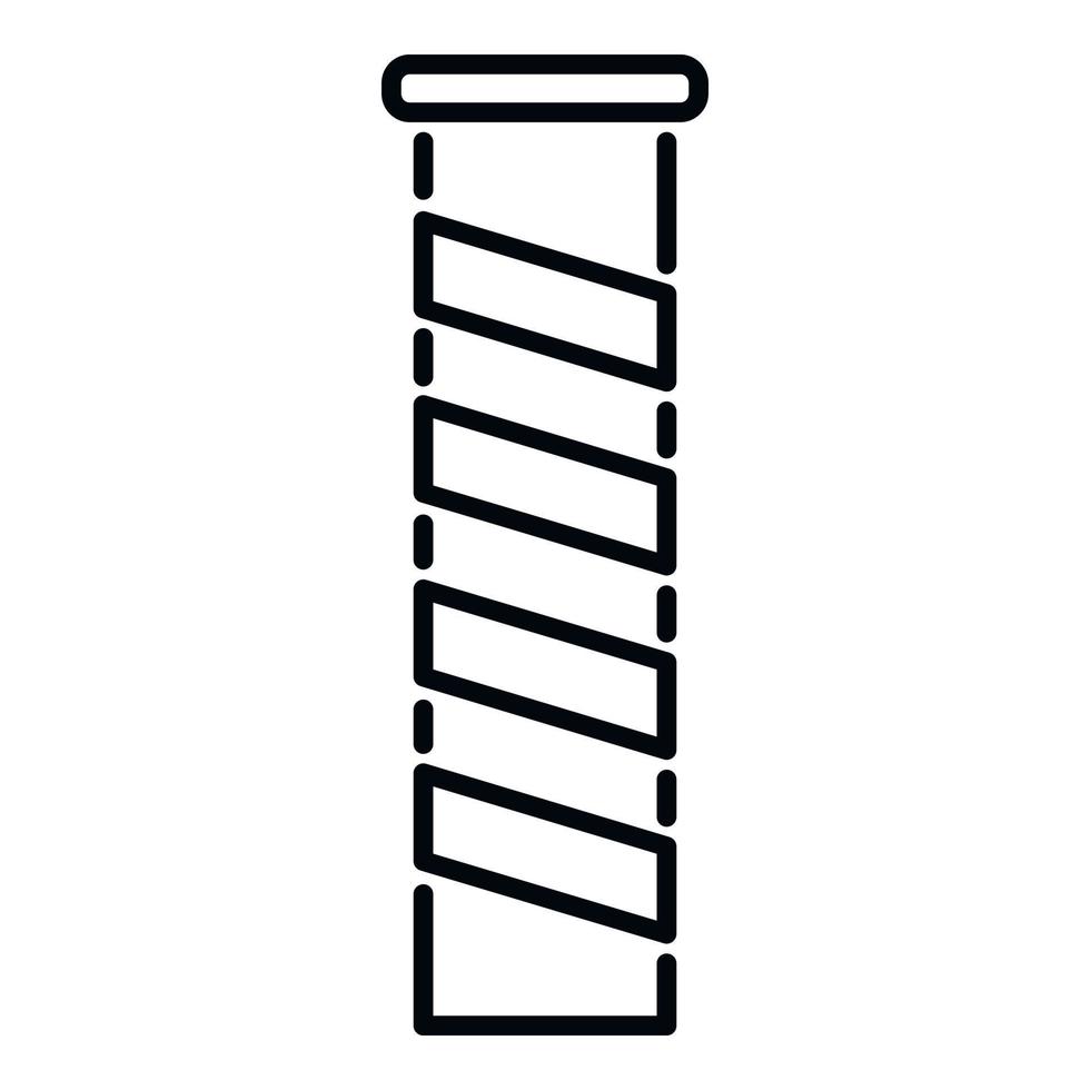 vecteur de contour d'icône de cheminée de feu. toit d'usine