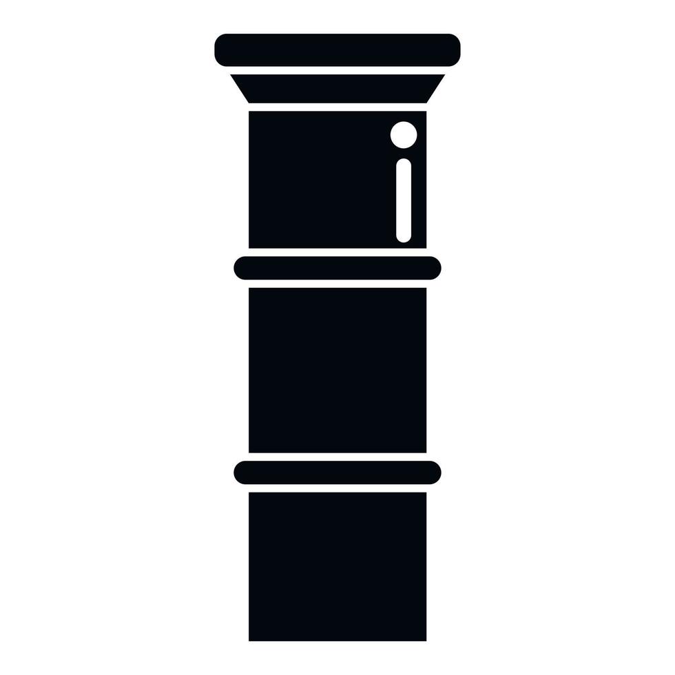 vecteur simple d'icône de cheminée de pile. usine de fumée