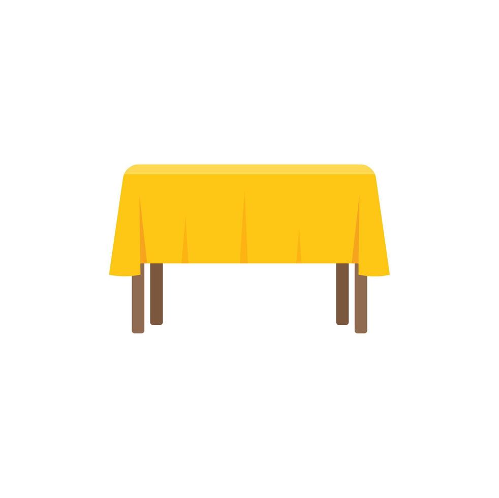 vecteur plat d'icône de table de famille. meubles de maison