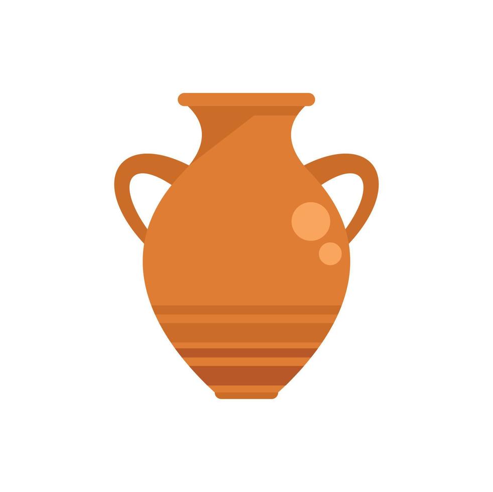 vecteur plat d'icône d'amphore médiévale. pot de vase