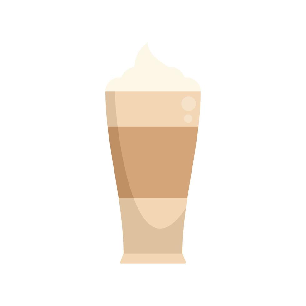 vecteur plat icône expresso latte. tasse de café