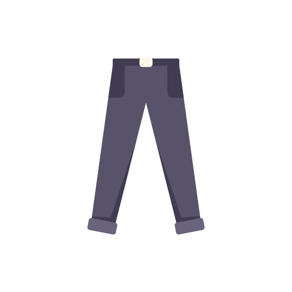 vecteur plat d'icône de pantalon d'enfant. étudiant costume