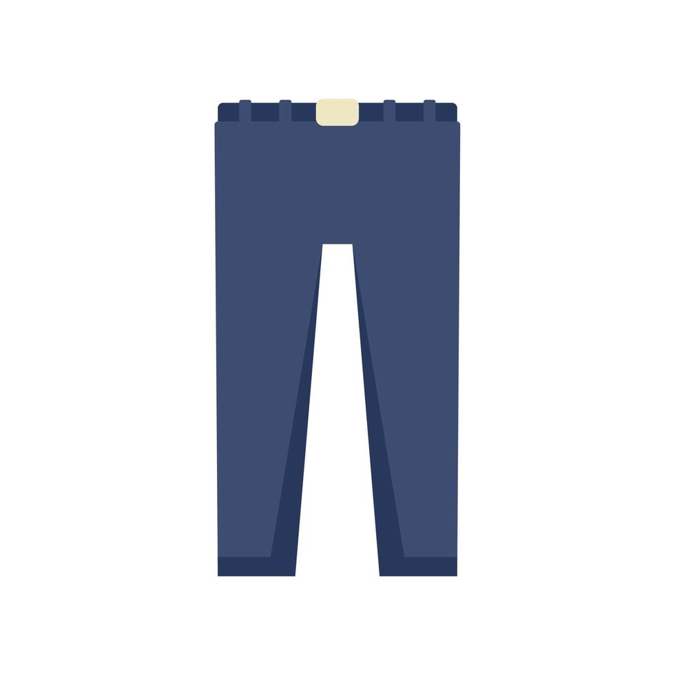 vecteur plat d'icône de pantalon de jeans. uniforme scolaire
