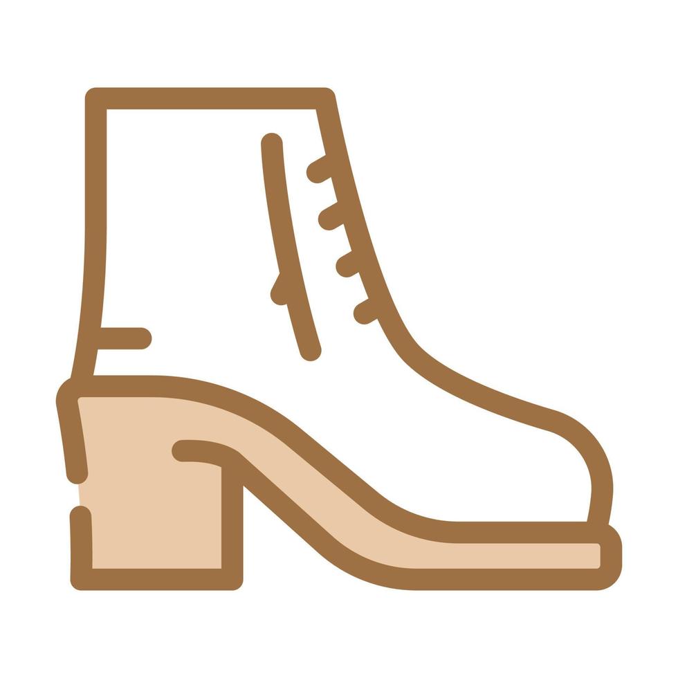 chaussure femme couleur icône illustration vectorielle vecteur