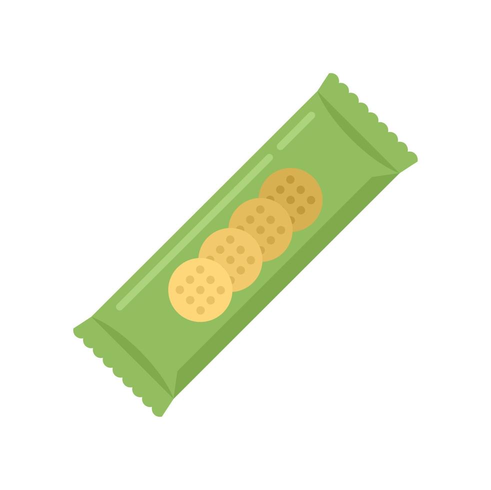 bonbons snack bar icône vecteur plat. noix de céréales