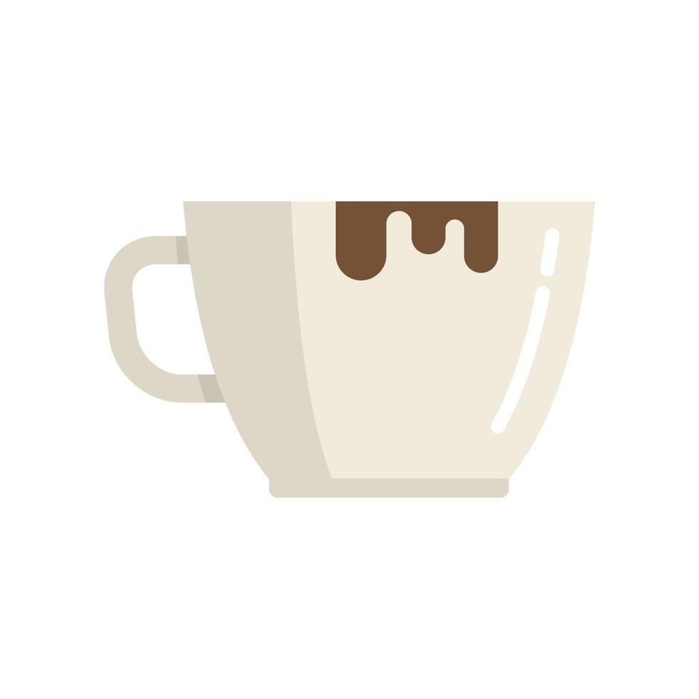 vecteur plat d'icône de tasse de café au chocolat. café-restaurant