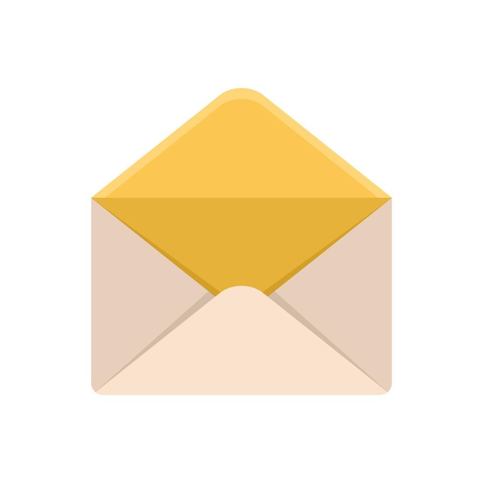 vecteur plat d'icône d'enveloppe. lettre de courrier